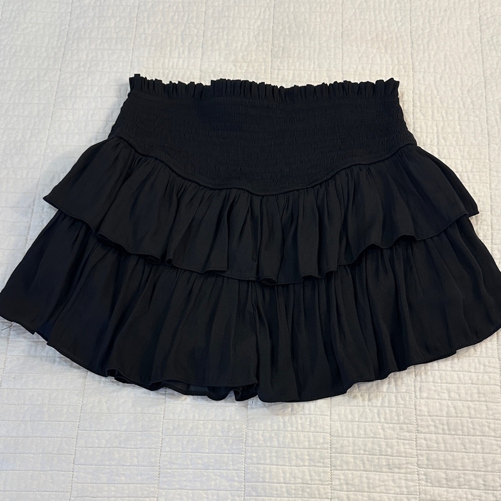 Ruffle Medium Skirt NWOT ee:some smocked waist Black coquettegirl Balletcore - Picture 3 of 8